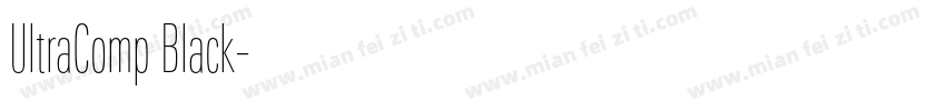 UltraComp Black字体转换